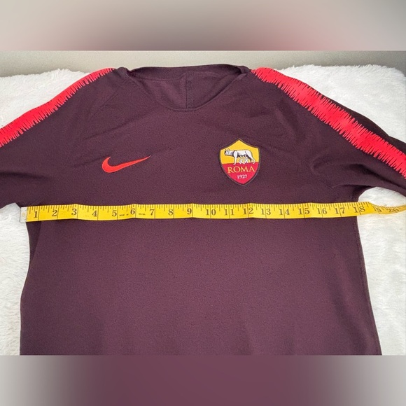 NIKE ROMA Soccer Jersey Sz Medium Training Italy Football Shirt Drifit - Picture 6 of 6